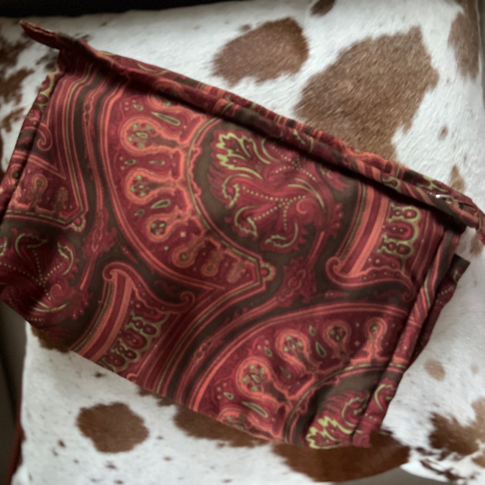 Robert Talbott Silk Scarf Toiletry Bag